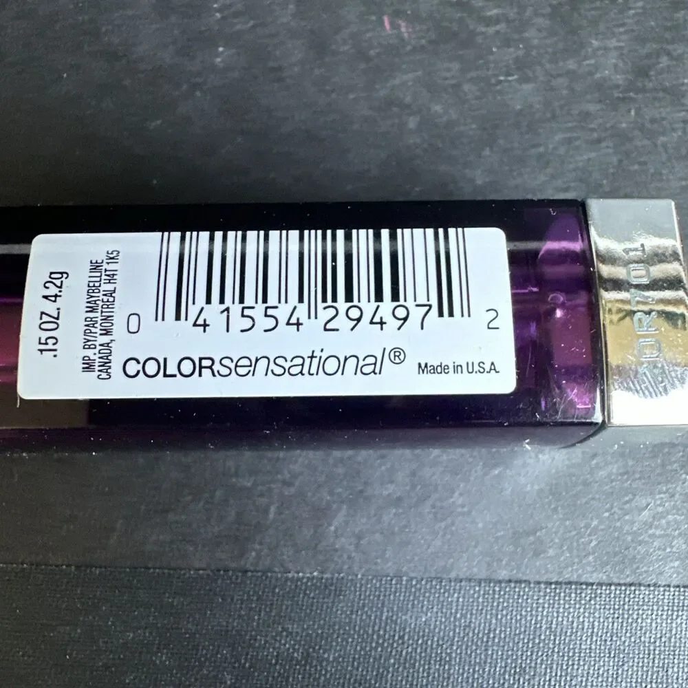 Maybelline Color Sensational 905 BRAZEN BERRY Lipstick Retired Shade